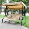 Cabrio-Gartenschaukelbett beige