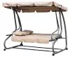 Cabrio-Gartenschaukelbett beige