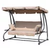 Cabrio-Gartenschaukelbett beige