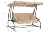 Cabrio-Gartenschaukelbett beige