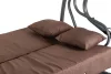 Cabrio-Gartenschaukelbett braun