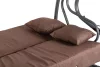 Cabrio-Gartenschaukelbett braun