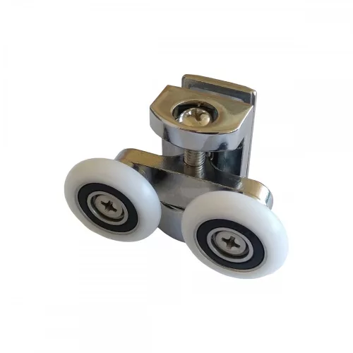 Duschabtrennung mit doppelter Metallrolle (G-50DM)