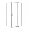 Galatro 80x100 cm asymmetrische Duschkabine ohne Duschwanne