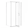 Galatro 80x100 cm asymmetrische Duschkabine ohne Duschwanne