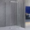 Galatro 80x100 cm asymmetrische Duschkabine ohne Duschwanne