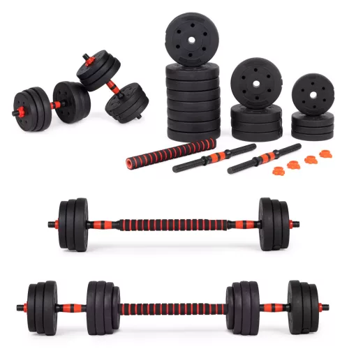 Verstellbare Kurzhanteln 2x20 kg Hantelsatz 40 kg Stange
