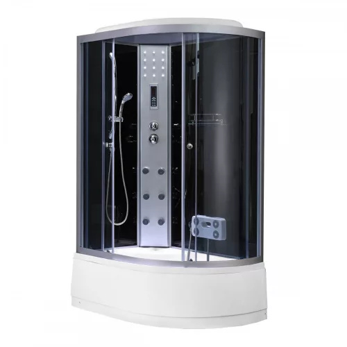Lia 80x120 cm Hydromassage-Duschkabine links