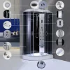 Aria Hydromassage-Duschkabine mit rechtsseitigem Einbau