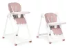 Fütterung Stuhl höhenverstellbar Öko-Leder Riemen Doppel-Tablett rosa
