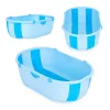 Kinderbadewanne mit Klappablauf blau