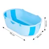 Kinderbadewanne mit Klappablauf blau