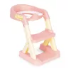 Toilettensitz mit Stufen und Leiter rosa