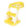 Toilette mit Treppenabgang gelb