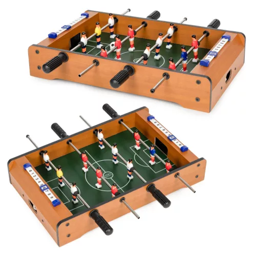 Mini-Tischfußball für Kinder mit zwei Bällen und Anleitung