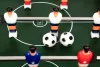 Mini-Tischfußball für Kinder mit zwei Bällen und Anleitung