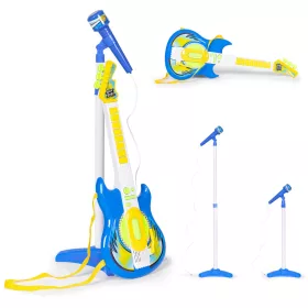 Elektrische Gitarre Mikrofonständer für Kinder mp3 Blau