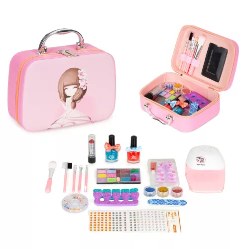 Kinderkosmetikset, Box mit Spiegel und UV-LED-Lampe
