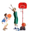 Höhenverstellbarer Basketballkorb für Kinder, mit Ballpumpe
