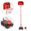 Höhenverstellbarer Basketballkorb für Kinder, mit Ballpumpe