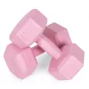 Hex Langhantel Satz 2x3 kg rosa