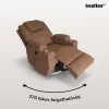 Elektrischer Schaukel- und Massagedrehsessel Relaxa