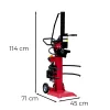 Vertikaler elektrischer Holzspalter HYV8T-V 3000W 8T