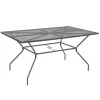 Melfi Metallgitter-Gartentisch 150x90x75 cm