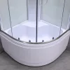 Karolino 80x80 cm Weiße Duschkabine mit tiefer Wanne
