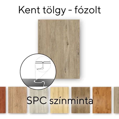 Leziter Eiche Kent Vinyl SPC Bodenbelag Muster/Muster