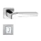 Chrom satiniert Nickel quadratischer Knopf BB Griff