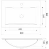 KR 530 Design-Waschtisch aus Keramik