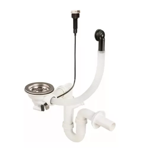 Siphon für 1-Kammer-Spülbecken mit automatischem Ablauf