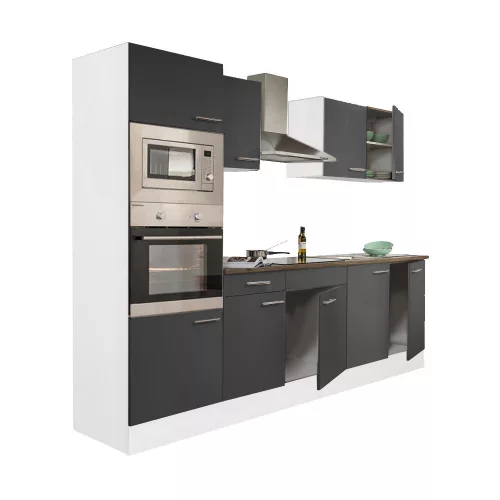 Yorki 270 Küchenzeile mit Backofen und Mikrowelle