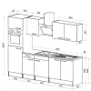 Yorki 270 Küchenzeile mit Backofen und Mikrowelle