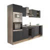 Yorki 270 Küchenzeile mit Backofen und Mikrowelle
