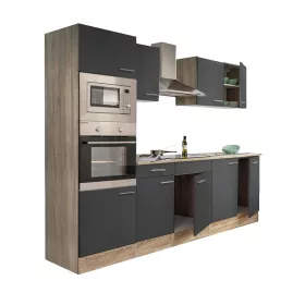 Yorki 270 Küchenzeile mit Backofen und Mikrowelle