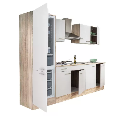 Yorki 270 Küchenzeile mit Unterbaukühlschrank