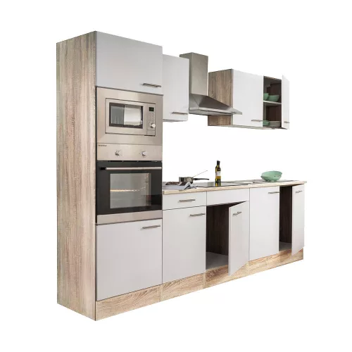 Yorki 270 Küchenzeile mit Backofen und Mikrowelle