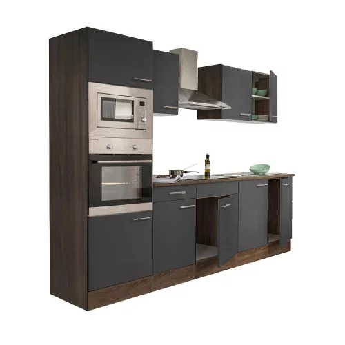 Yorki 270 Küchenzeile mit Backofen und Mikrowelle