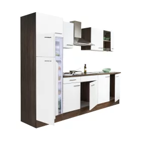   Yorki 270 Küchenzeile mit Top-Gefrierschrank und Kühlschrank