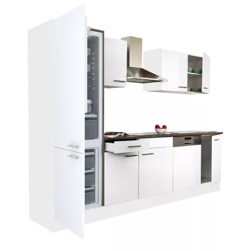 Yorki 280 Küchenzeile mit Unterbaukühlschrank