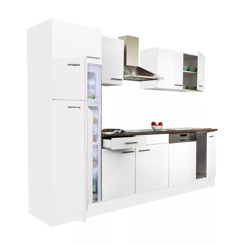 Yorki 280 Küchenzeile mit Top-Gefrierschrank und Kühlschrank