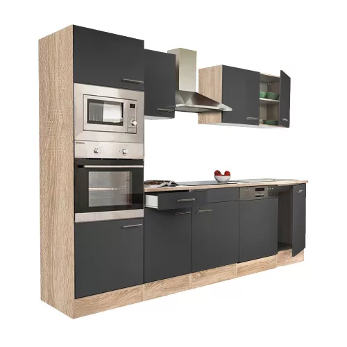 Yorki 280 Küchenmöbel mit Backofen und Mikrowelle