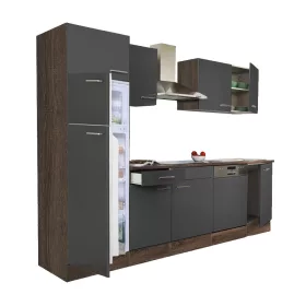   Yorki 280 Küchenzeile mit Top-Gefrierschrank und Kühlschrank