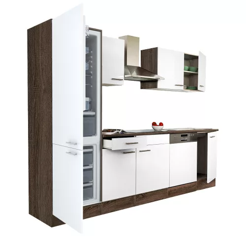 Yorki 280 Küchenzeile mit Unterbaukühlschrank