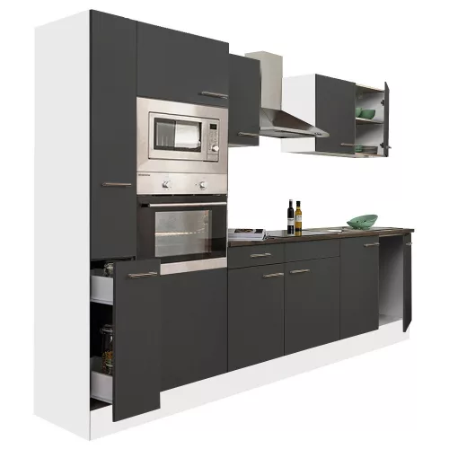 Yorki 300 Küchenzeile mit Backofen und Mikrowelle