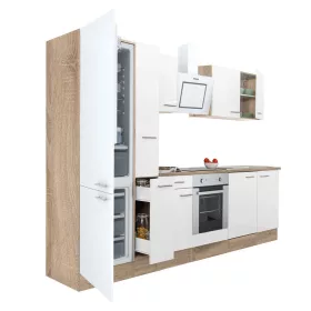   Yorki 300 Küchenzeile mit unterem Backofen, Sub-Kühlschrank mit Kühlschrank