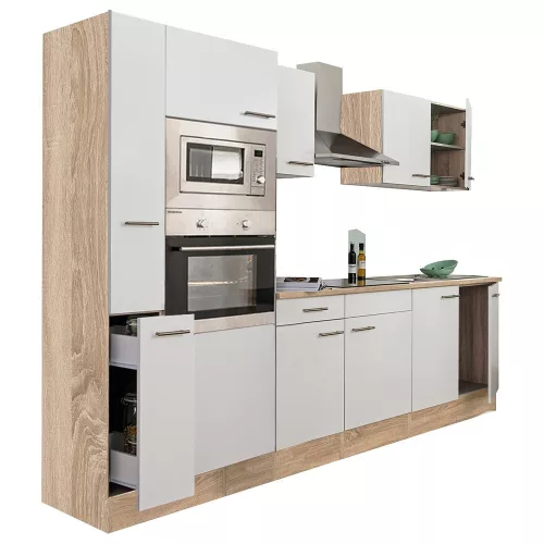 Yorki 300 Küchenzeile mit Backofen und Mikrowelle