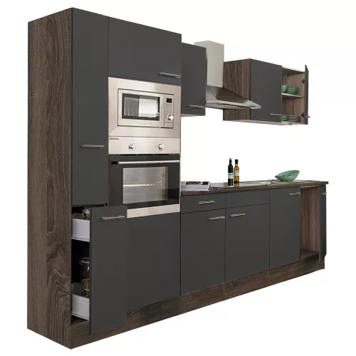 Yorki 300 Küchenzeile mit Backofen und Mikrowelle